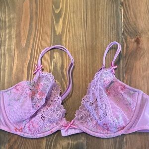 Victoria’s Secret Angels Demi Lace Purple Bra